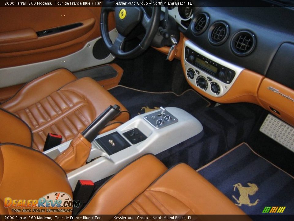 2000 Ferrari 360 Modena Tour de France Blue / Tan Photo #35