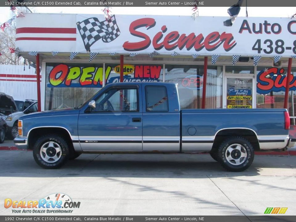 1992 Chevrolet C/K C1500 Extended Cab Catalina Blue Metallic / Blue Photo #1