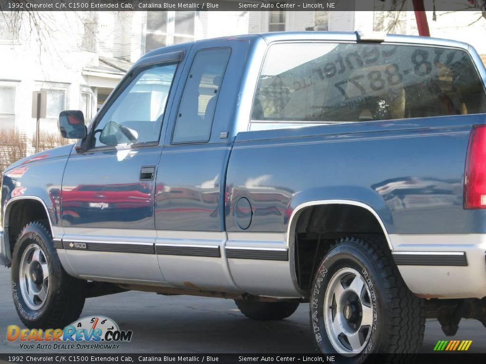 1992 Chevrolet C/K C1500 Extended Cab Catalina Blue Metallic / Blue Photo #4