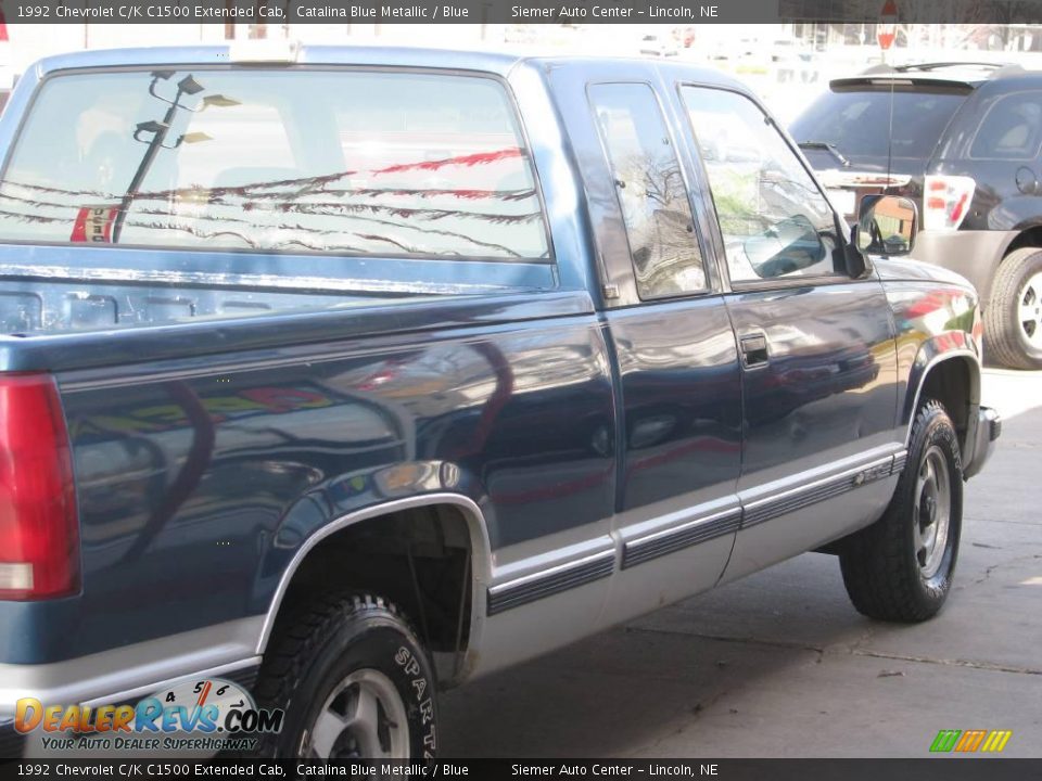 1992 Chevrolet C/K C1500 Extended Cab Catalina Blue Metallic / Blue Photo #5