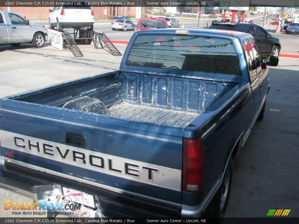 1992 Chevrolet C/K C1500 Extended Cab Catalina Blue Metallic / Blue Photo #6