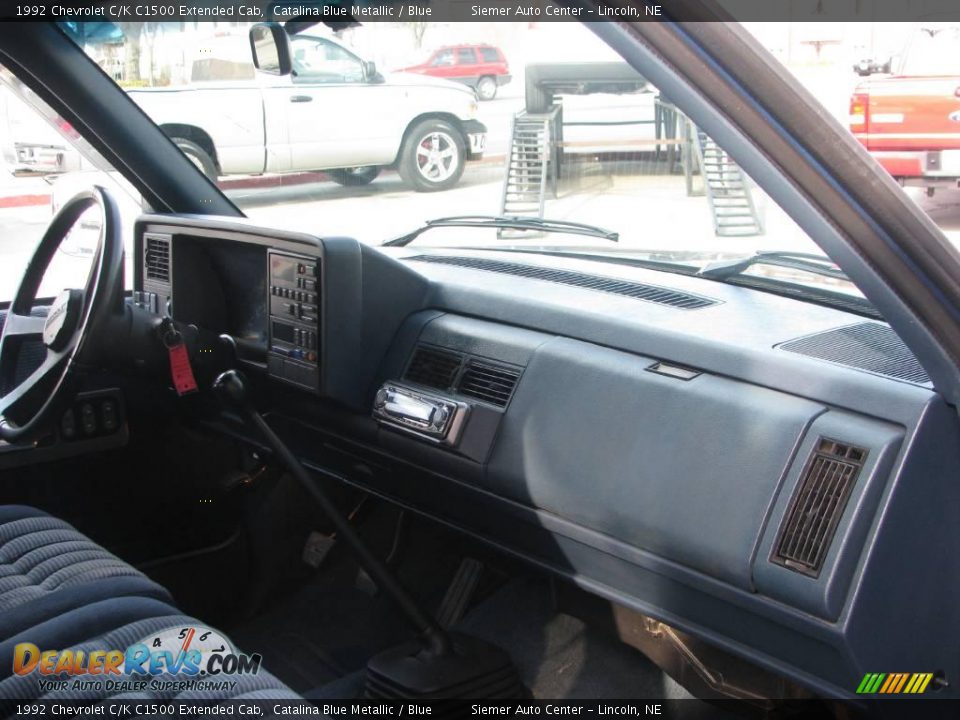 1992 Chevrolet C/K C1500 Extended Cab Catalina Blue Metallic / Blue Photo #10