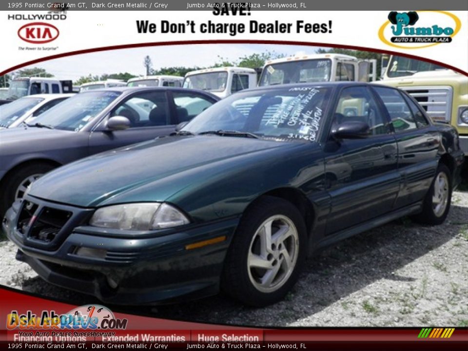 1995 Pontiac Grand Am GT Dark Green Metallic / Grey Photo #1