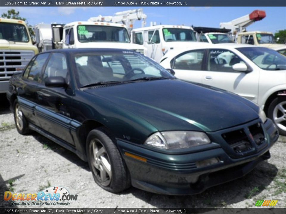 1995 Pontiac Grand Am GT Dark Green Metallic / Grey Photo #2