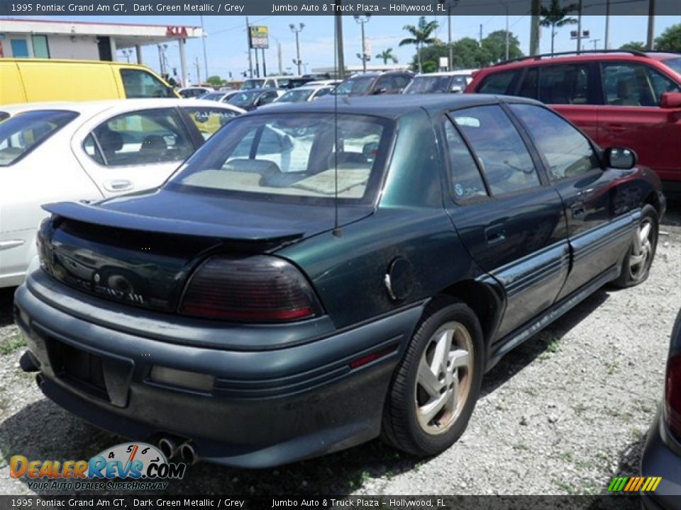 1995 Pontiac Grand Am GT Dark Green Metallic / Grey Photo #3