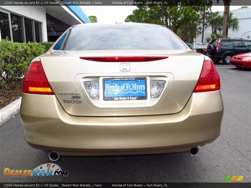 2006 Honda Accord EX-L V6 Sedan Desert Mist Metallic / Ivory Photo #3