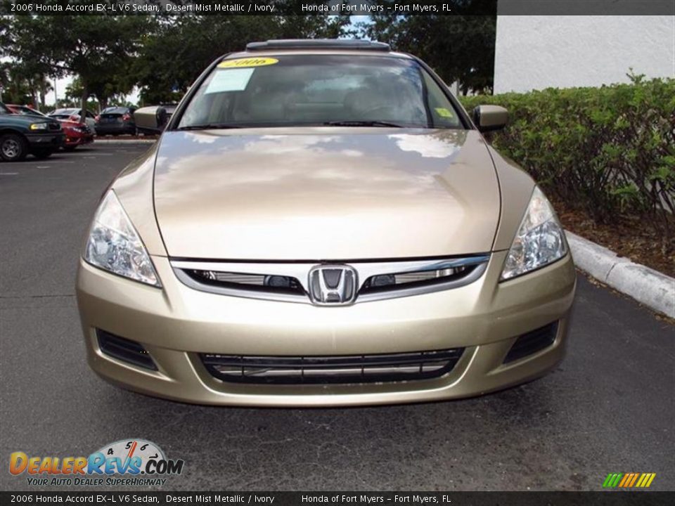 2006 Honda Accord EX-L V6 Sedan Desert Mist Metallic / Ivory Photo #6
