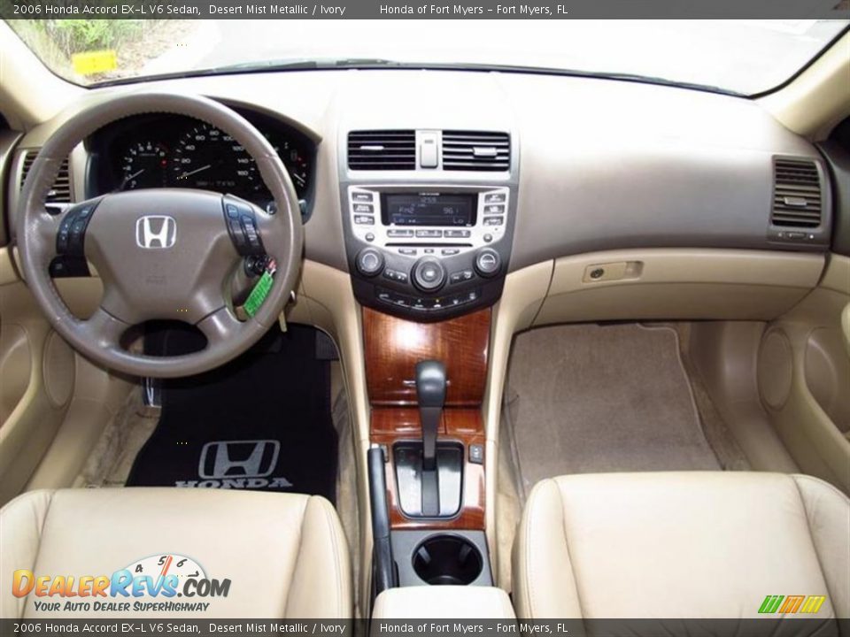 2006 Honda Accord EX-L V6 Sedan Desert Mist Metallic / Ivory Photo #8
