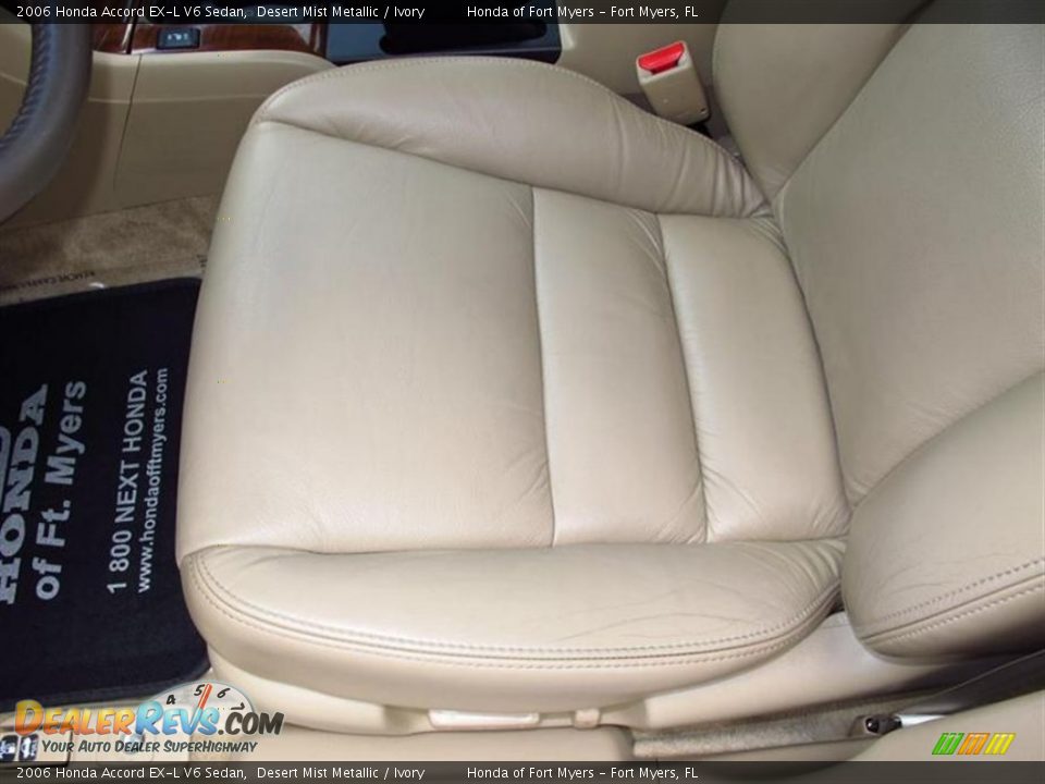 2006 Honda Accord EX-L V6 Sedan Desert Mist Metallic / Ivory Photo #12