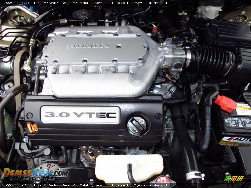 2006 Honda Accord EX-L V6 Sedan Desert Mist Metallic / Ivory Photo #13