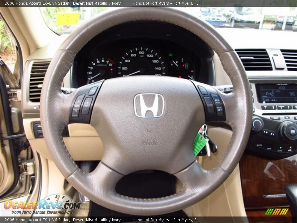 2006 Honda Accord EX-L V6 Sedan Desert Mist Metallic / Ivory Photo #19