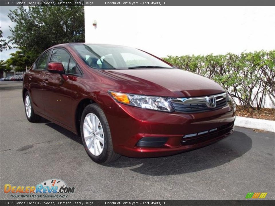 Front 3/4 View of 2012 Honda Civic EX-L Sedan Photo #1