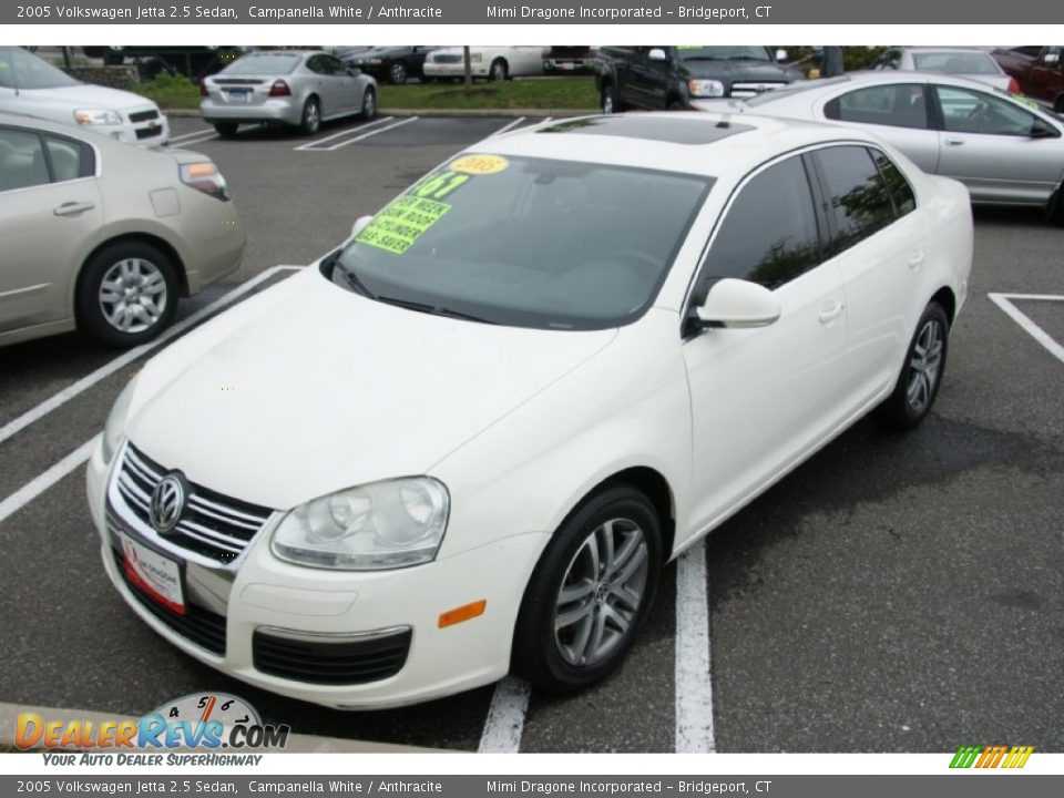 2005 Volkswagen Jetta 2.5 Sedan Campanella White / Anthracite Photo #1