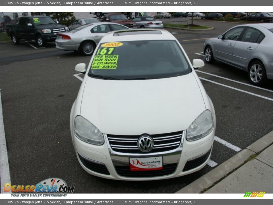 2005 Volkswagen Jetta 2.5 Sedan Campanella White / Anthracite Photo #2