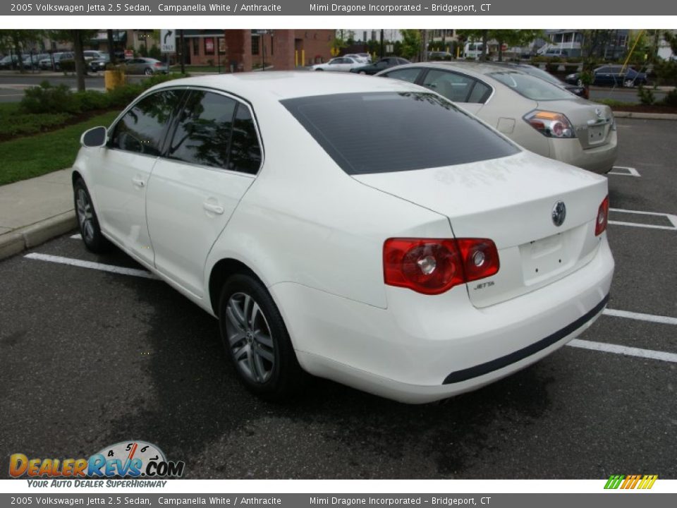 2005 Volkswagen Jetta 2.5 Sedan Campanella White / Anthracite Photo #6