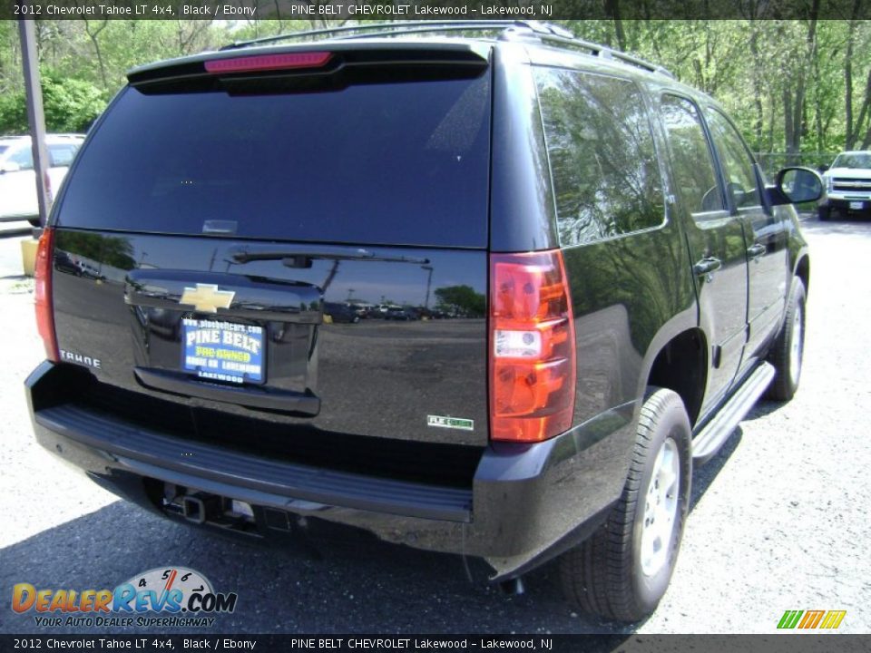 2012 Chevrolet Tahoe LT 4x4 Black / Ebony Photo #5