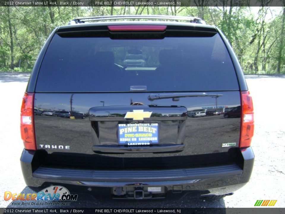2012 Chevrolet Tahoe LT 4x4 Black / Ebony Photo #6