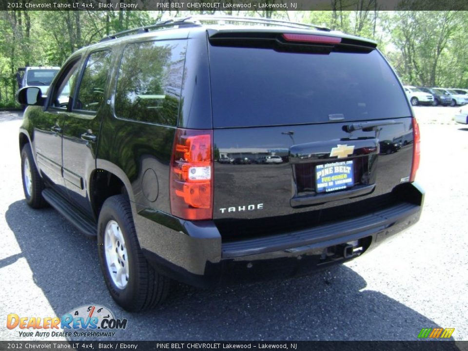 2012 Chevrolet Tahoe LT 4x4 Black / Ebony Photo #7