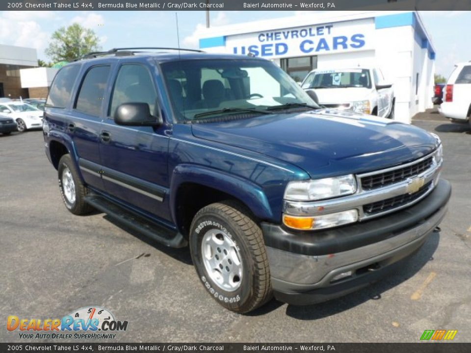 2005 Chevrolet Tahoe LS 4x4 Bermuda Blue Metallic / Gray/Dark Charcoal Photo #1