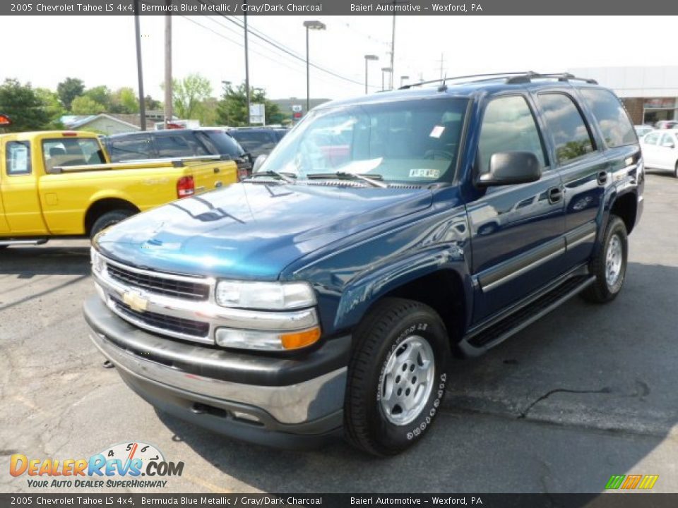 2005 Chevrolet Tahoe LS 4x4 Bermuda Blue Metallic / Gray/Dark Charcoal Photo #3