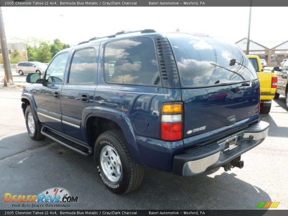 2005 Chevrolet Tahoe LS 4x4 Bermuda Blue Metallic / Gray/Dark Charcoal Photo #5