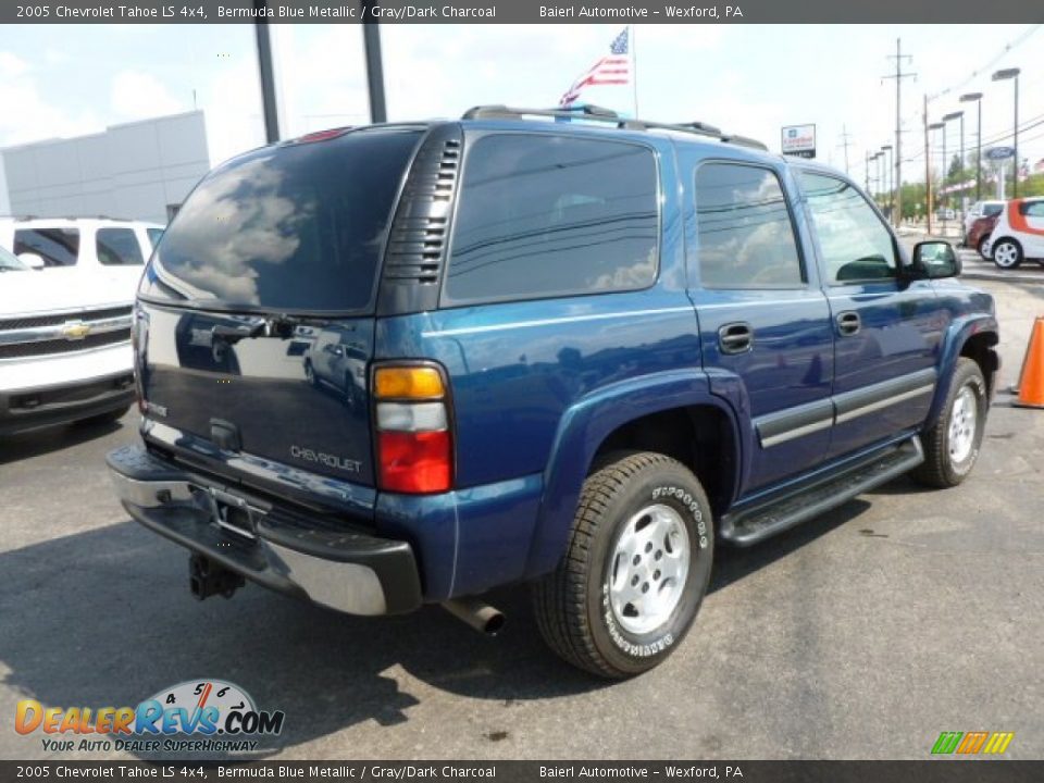 2005 Chevrolet Tahoe LS 4x4 Bermuda Blue Metallic / Gray/Dark Charcoal Photo #7