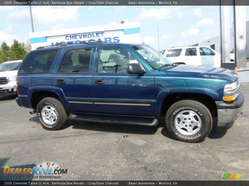 2005 Chevrolet Tahoe LS 4x4 Bermuda Blue Metallic / Gray/Dark Charcoal Photo #8