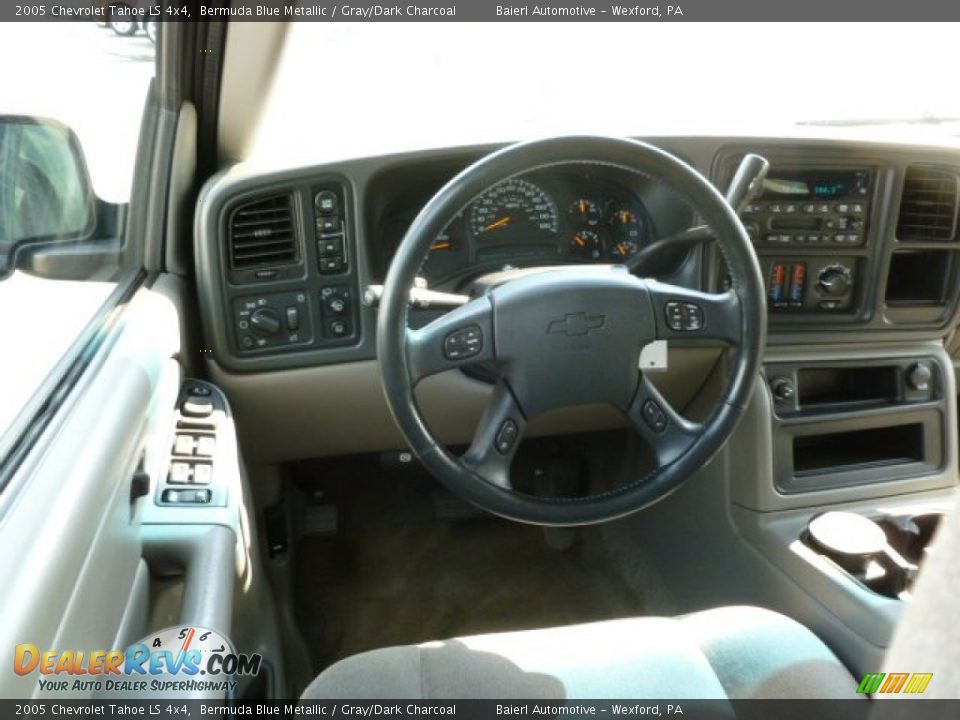 2005 Chevrolet Tahoe LS 4x4 Bermuda Blue Metallic / Gray/Dark Charcoal Photo #15