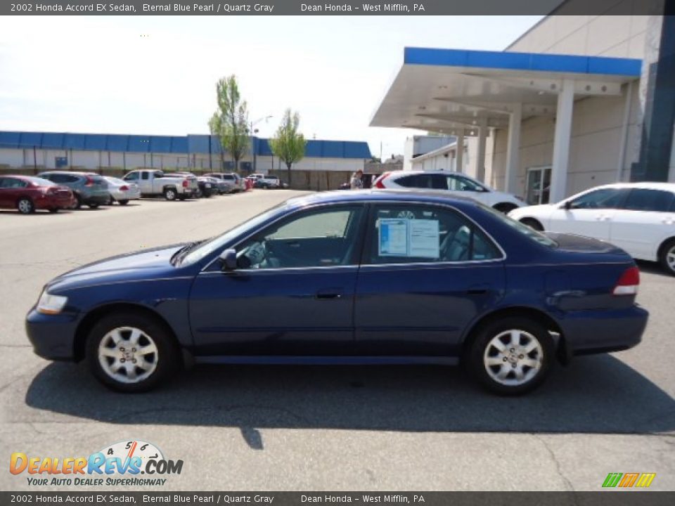 2002 Honda Accord EX Sedan Eternal Blue Pearl / Quartz Gray Photo #2