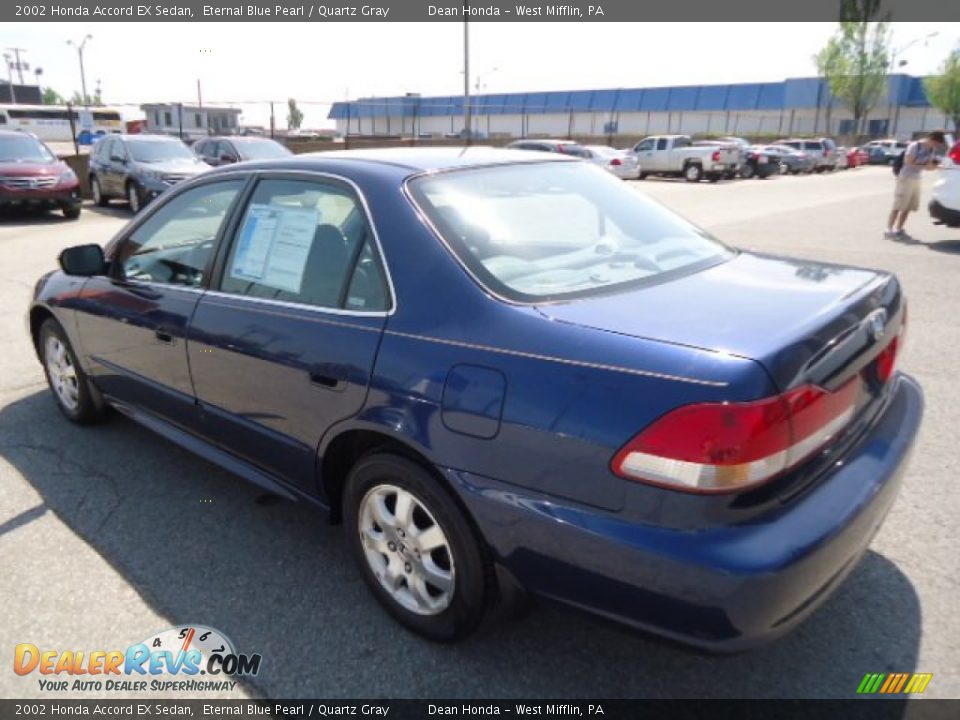 2002 Honda Accord EX Sedan Eternal Blue Pearl / Quartz Gray Photo #3