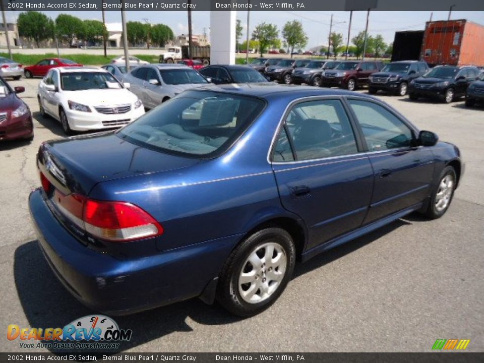 2002 Honda Accord EX Sedan Eternal Blue Pearl / Quartz Gray Photo #5