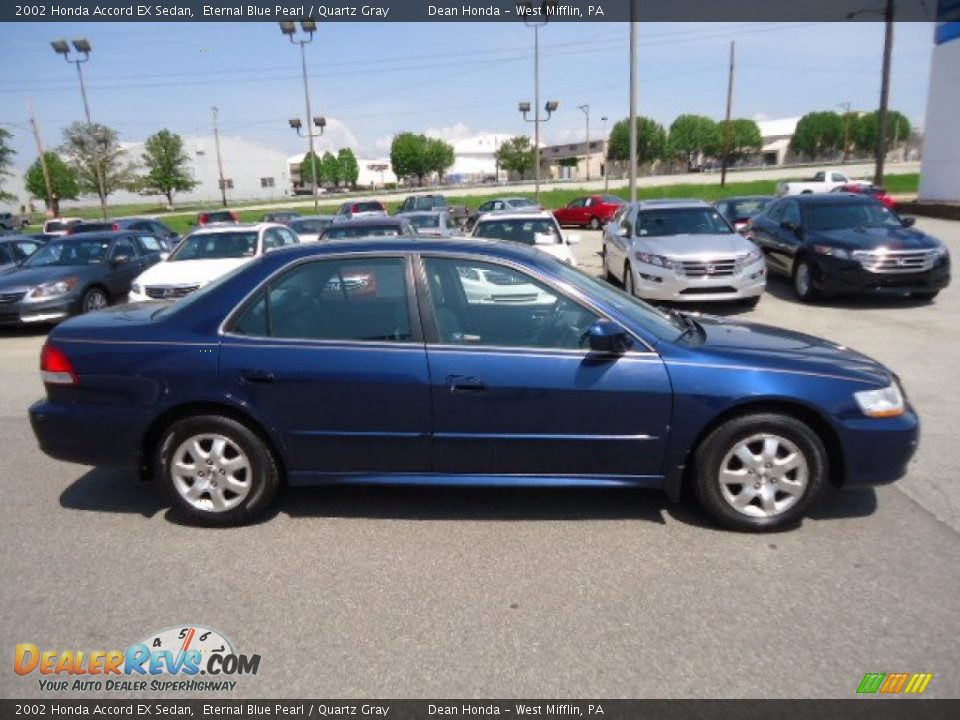 2002 Honda Accord EX Sedan Eternal Blue Pearl / Quartz Gray Photo #6