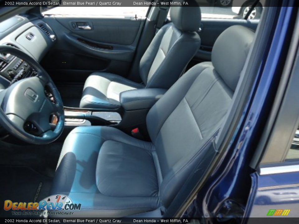 2002 Honda Accord EX Sedan Eternal Blue Pearl / Quartz Gray Photo #10