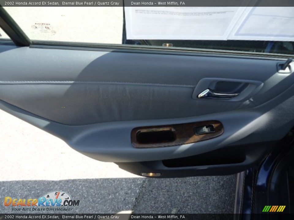 2002 Honda Accord EX Sedan Eternal Blue Pearl / Quartz Gray Photo #13