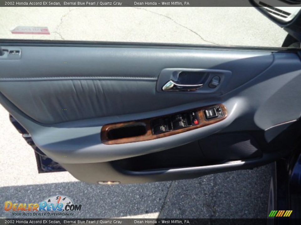 2002 Honda Accord EX Sedan Eternal Blue Pearl / Quartz Gray Photo #14