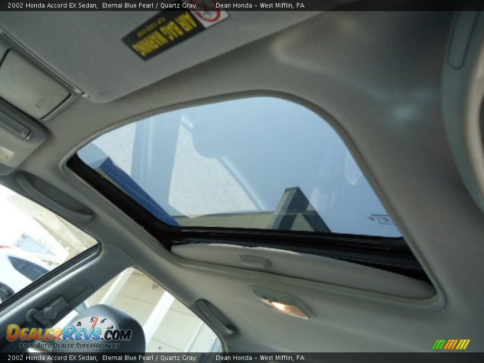 2002 Honda Accord EX Sedan Eternal Blue Pearl / Quartz Gray Photo #16