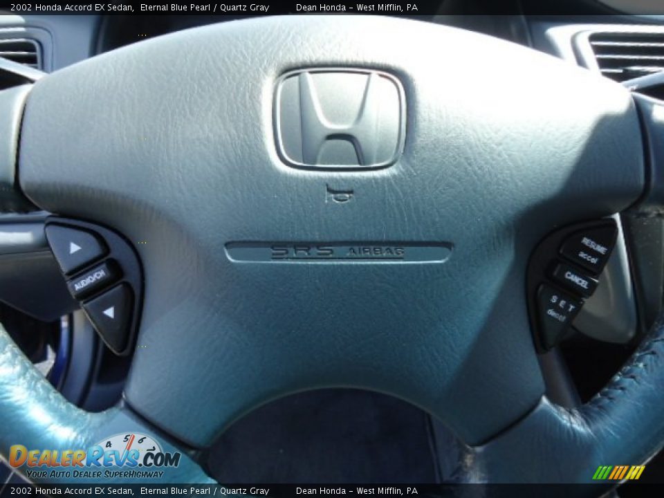 2002 Honda Accord EX Sedan Eternal Blue Pearl / Quartz Gray Photo #18