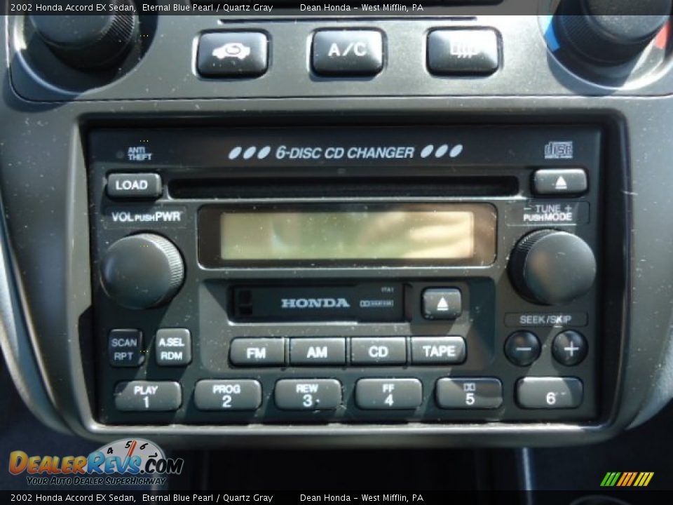 2002 Honda Accord EX Sedan Eternal Blue Pearl / Quartz Gray Photo #19