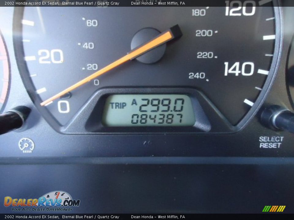 2002 Honda Accord EX Sedan Eternal Blue Pearl / Quartz Gray Photo #20