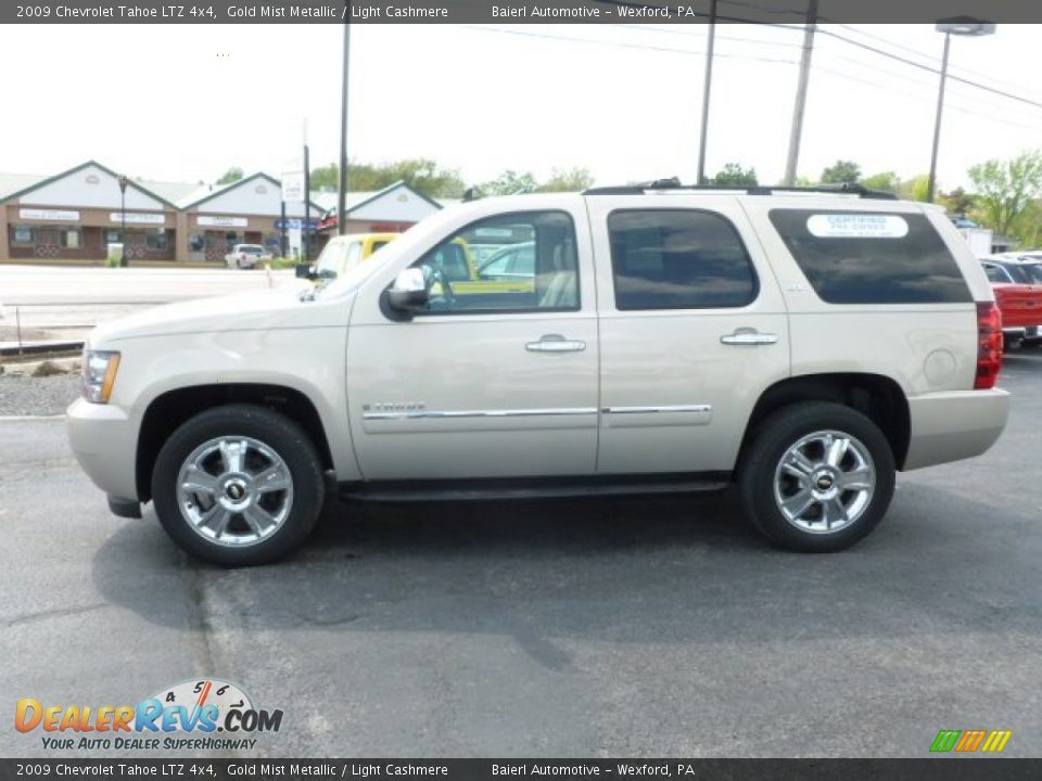 2009 Chevrolet Tahoe LTZ 4x4 Gold Mist Metallic / Light Cashmere Photo #4