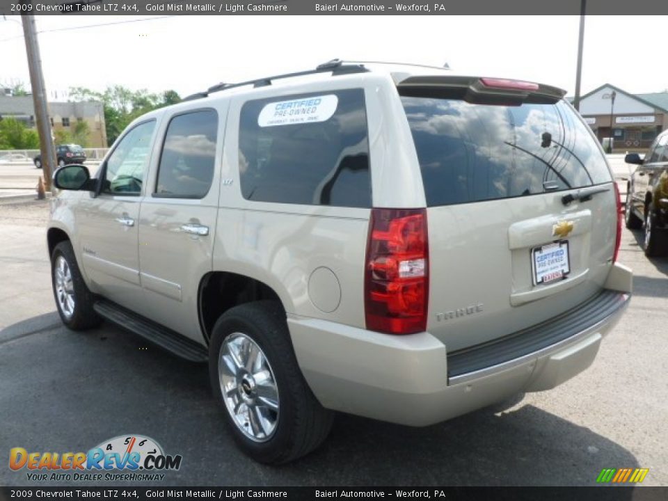 2009 Chevrolet Tahoe LTZ 4x4 Gold Mist Metallic / Light Cashmere Photo #5