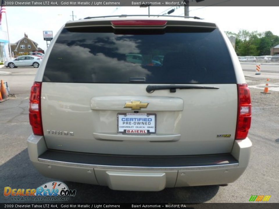 2009 Chevrolet Tahoe LTZ 4x4 Gold Mist Metallic / Light Cashmere Photo #6