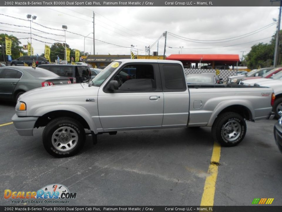 Platinum Frost Metallic 2002 Mazda B-Series Truck B3000 Dual Sport Cab Plus Photo #3