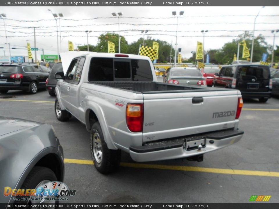2002 Mazda B-Series Truck B3000 Dual Sport Cab Plus Platinum Frost Metallic / Gray Photo #5