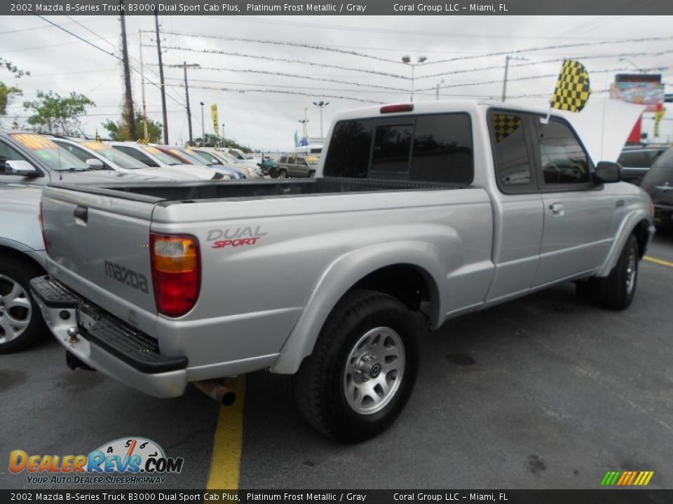 Platinum Frost Metallic 2002 Mazda B-Series Truck B3000 Dual Sport Cab Plus Photo #7