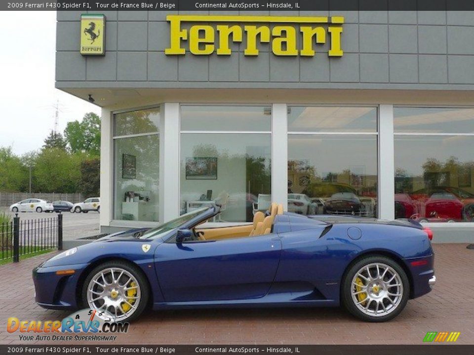 Tour de France Blue 2009 Ferrari F430 Spider F1 Photo #1