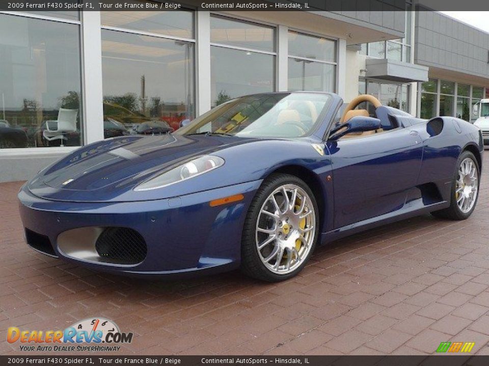 2009 Ferrari F430 Spider F1 Tour de France Blue / Beige Photo #3