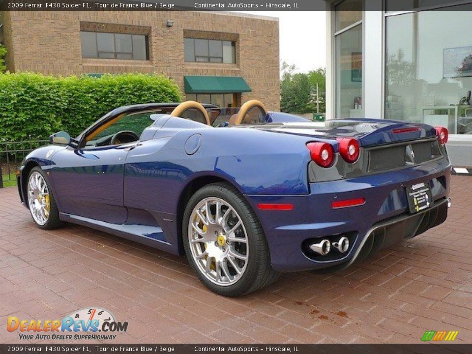 2009 Ferrari F430 Spider F1 Tour de France Blue / Beige Photo #4