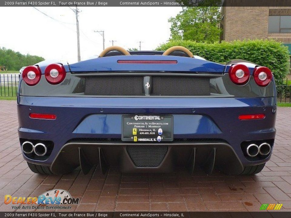 2009 Ferrari F430 Spider F1 Tour de France Blue / Beige Photo #6