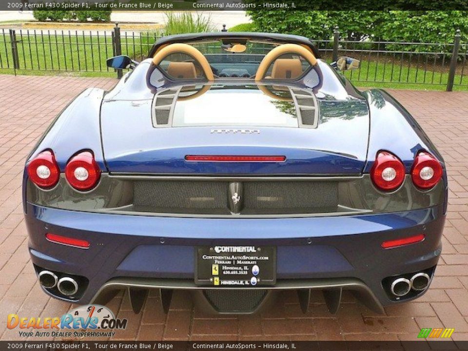 2009 Ferrari F430 Spider F1 Tour de France Blue / Beige Photo #7
